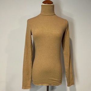 Polo Ralph Lauren camel turtleneck ribbed sweater NWT